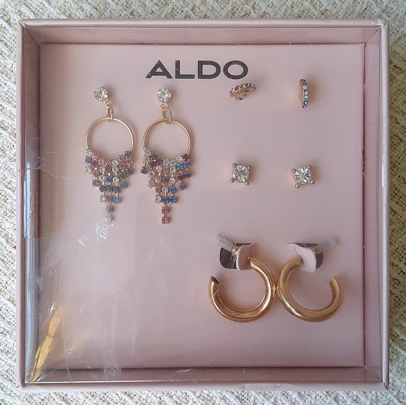 NIB - Aldo "Preolenna-961" Box Set of 4 Earrings - Picture 1 of 8